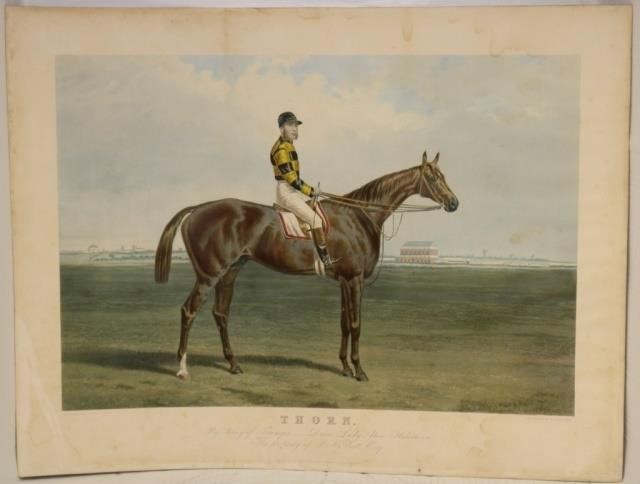 19TH C COLORED ENGRAVING TITLED