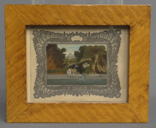 19th c. colored multi-media