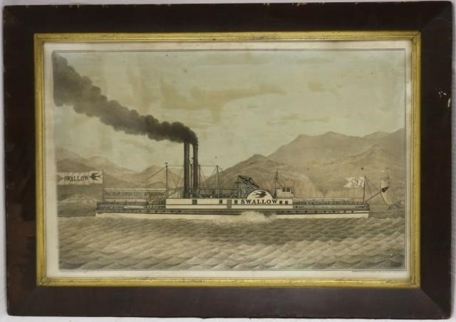 19TH C COLORED STONE LITHOGRAPH
