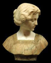 19TH C. CONTINENTAL BUST OF YO