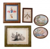 19TH C. CONTINENTAL DRAWINGS A