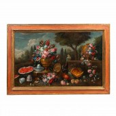 19TH C. CONTINENTAL, FLORAL ST