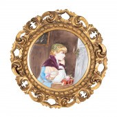 19TH C. CONTINENTAL GIRL PRAYI