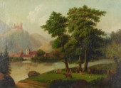 19TH C. CONTINENTAL LANDSCAPE,