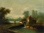 19TH C. CONTINENTAL LANDSCAPE