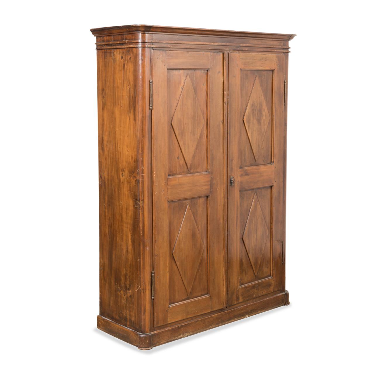 19TH C. CONTINENTAL LOZENGE PANELED