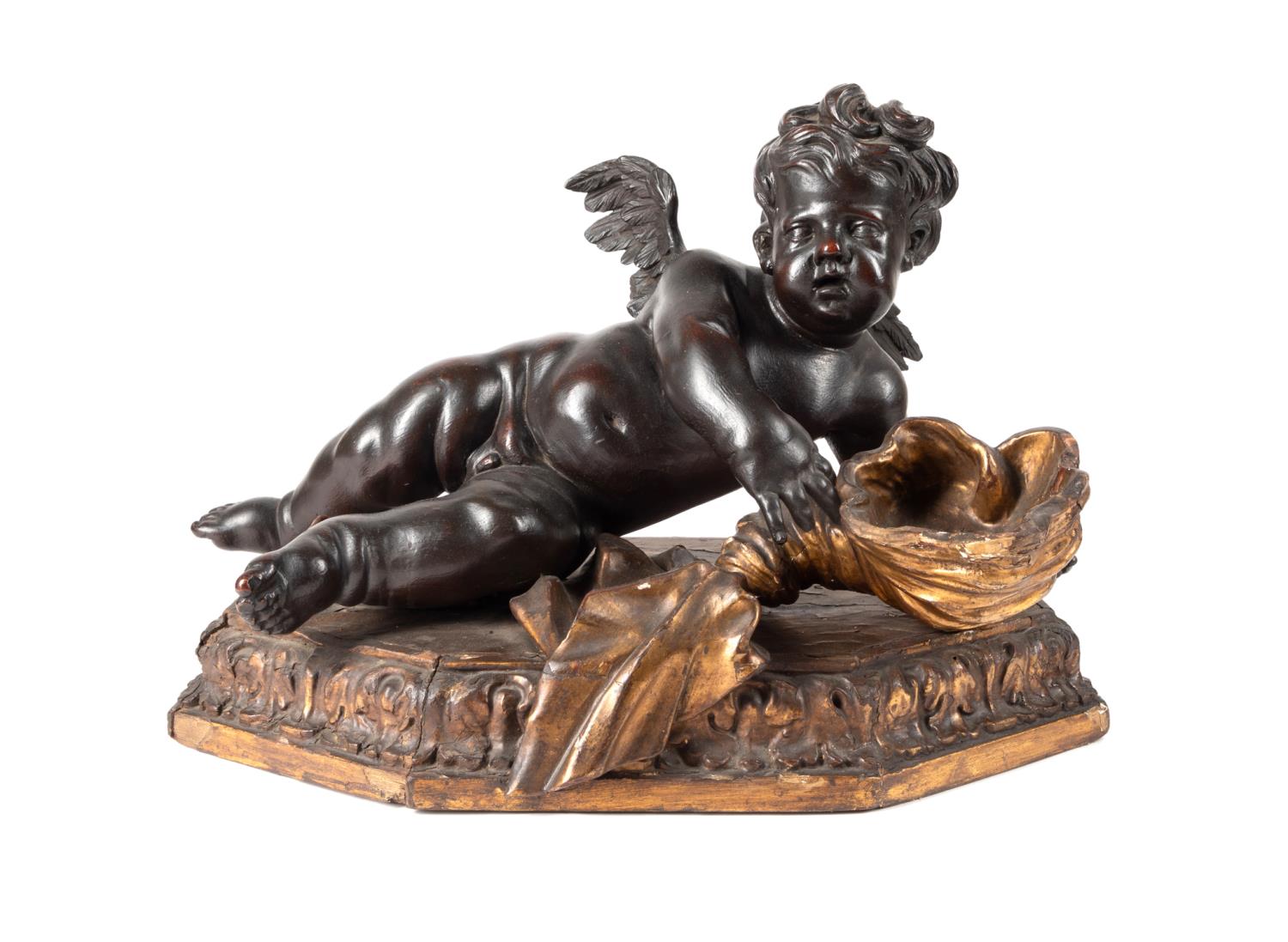 19TH C. CONTINENTAL PARCEL GILT