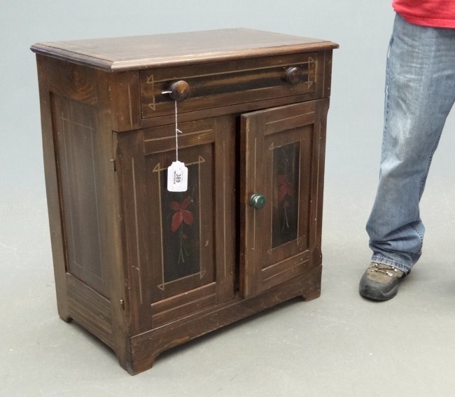 19th c. cottage painted commode.