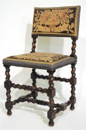 19th C. Cromwellian style oak