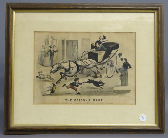 19th c. Currier And Ives print
