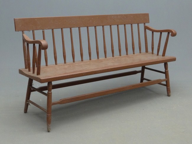 19th c. Deacon's bench. 61' W.