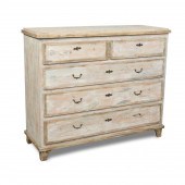 19TH C. DISTRESSED WHITE PAINT