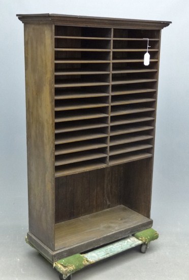 19th c. document cabinet. 34'' W