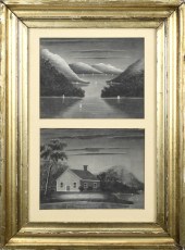19TH C. DOUBLE SANDPAPER DRAWI