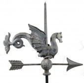 19TH C. DRAGON ROOF ORNAMENT H