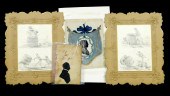 19TH C. DRAWINGS, FOUR PIECES,