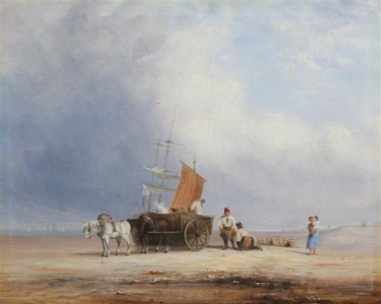 19th C. Dutch School oil on