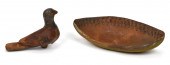 19TH C. EARLY REDWARE BIRD WHI
