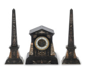 19TH C. EGYPTIAN REVIVAL CLOCK