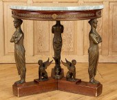 19TH C. EGYPTIAN REVIVAL MAHOG