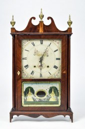 19TH C. ELI TERRY PILLAR AND S