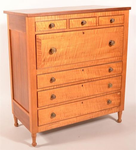 19TH C. EMPIRE STYLE CHEST OF