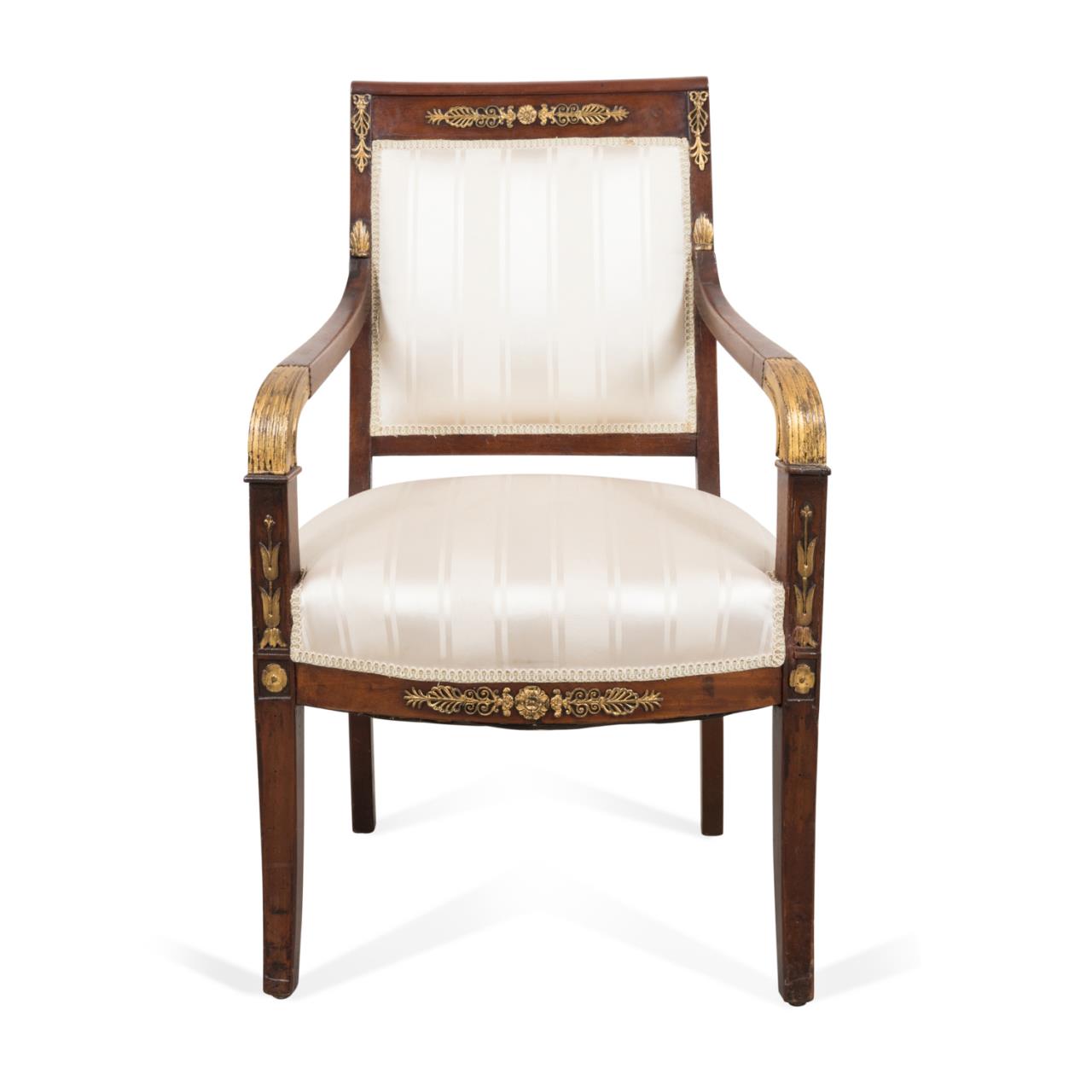 19TH C. EMPIRE STYLE ORMOLU AND