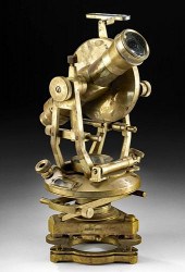 19TH C. ENGLISH BRASS THEODOLI