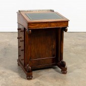 19TH C. ENGLISH BURL WALNUT DA
