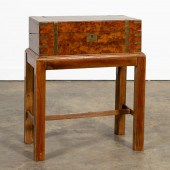 19TH C. ENGLISH BURL WOOD WRIT