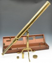 19TH C. ENGLISH CASED TELESCOP