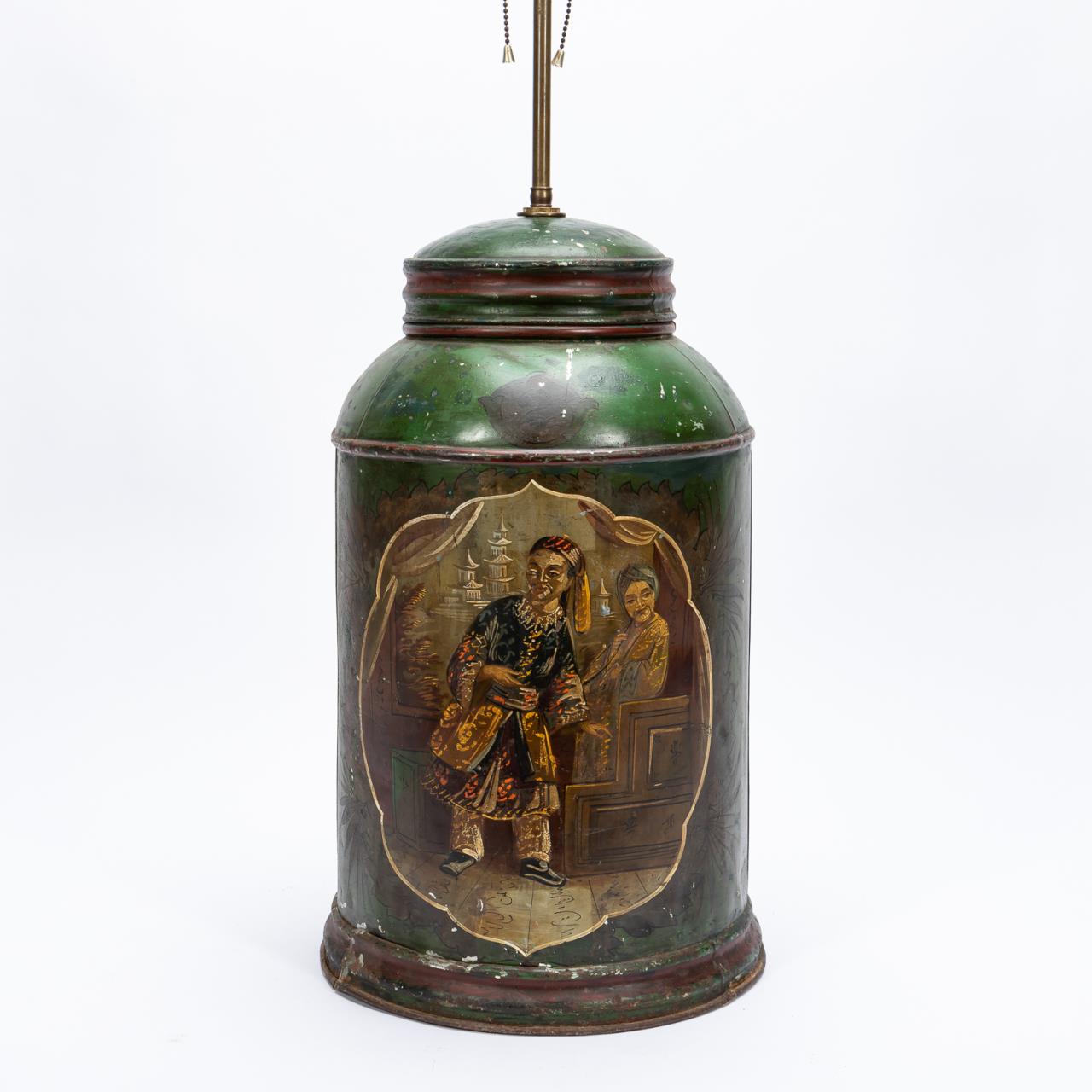 19TH C. ENGLISH CHINOISERIE TOLE