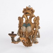19TH C. ENGLISH HERALDIC GILTW