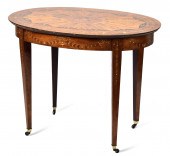 19TH C. ENGLISH INLAID EDWARDI