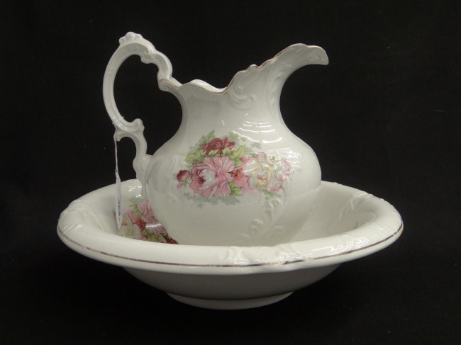 19th c. English ironstone pitcher