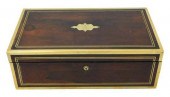19TH C. ENGLISH LAP DESK, INSC