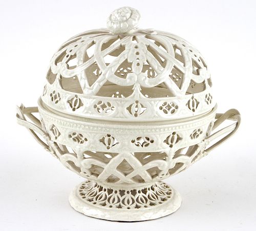 19TH C. ENGLISH LEEDSWARE/CREAMWARE