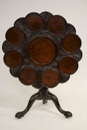 19TH C. ENGLISH MAHOGANY CARVE