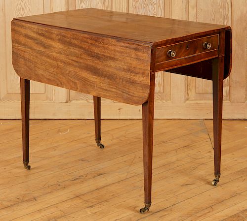 19TH C. ENGLISH MAHOGANY DROP