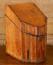 19TH C. ENGLISH MAHOGANY KNIFE