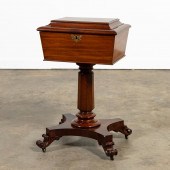 19TH C. ENGLISH MAHOGANY SARCO