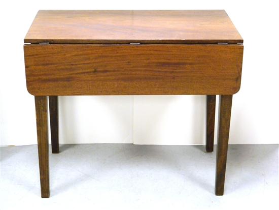 19th C. English mahogany single