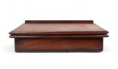 19TH C. ENGLISH MAHOGANY TRAVE