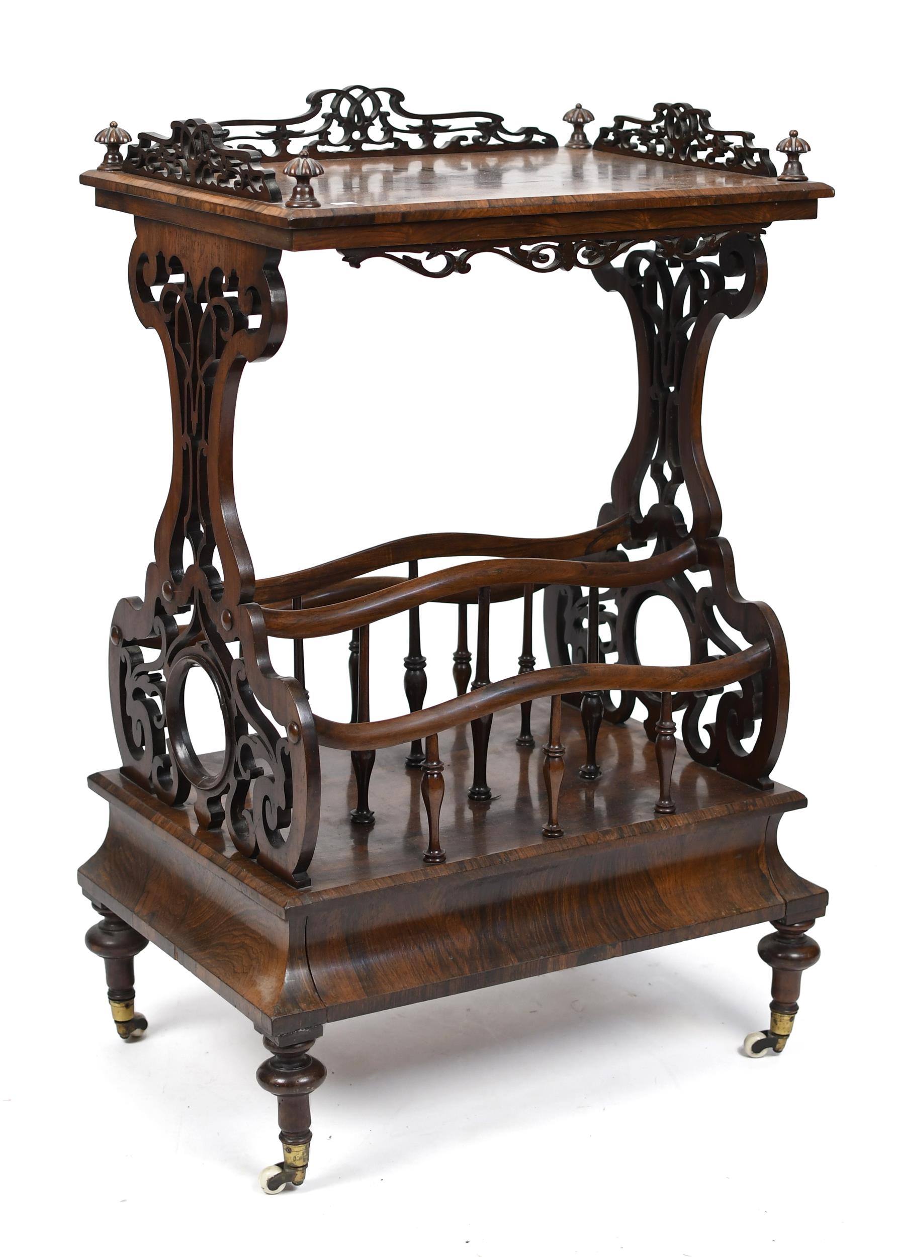 19TH C. ENGLISH ROSEWOOD