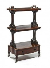 19TH C ENGLISH ROSEWOOD THREE
