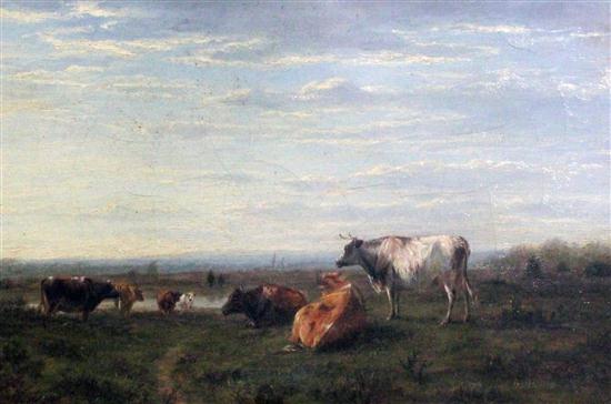 19th C. English School oil on
