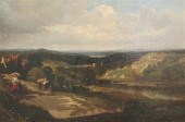 19th C. English School oil on