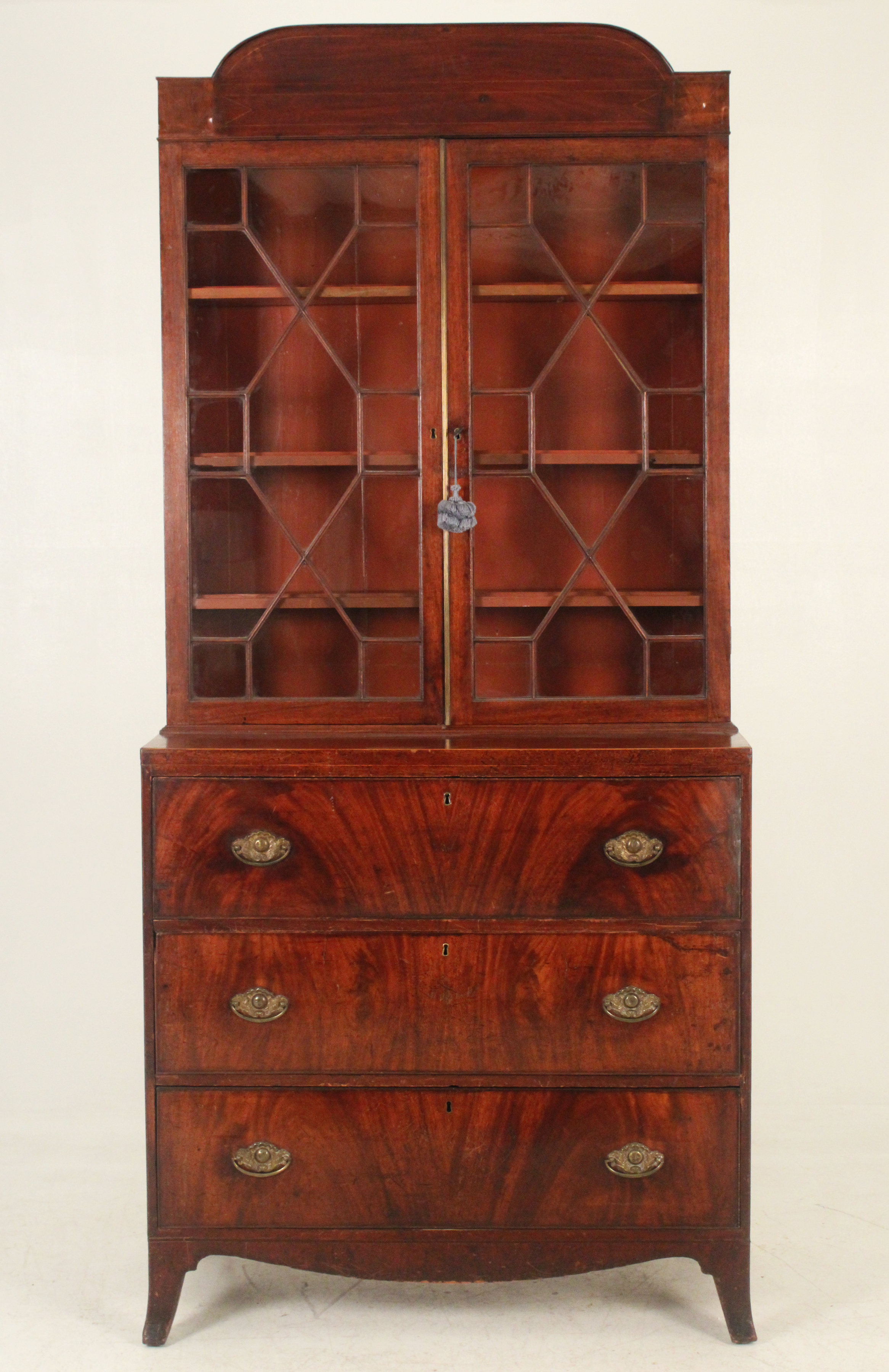 19TH C. ENGLISH SHERATON MAHOGANY