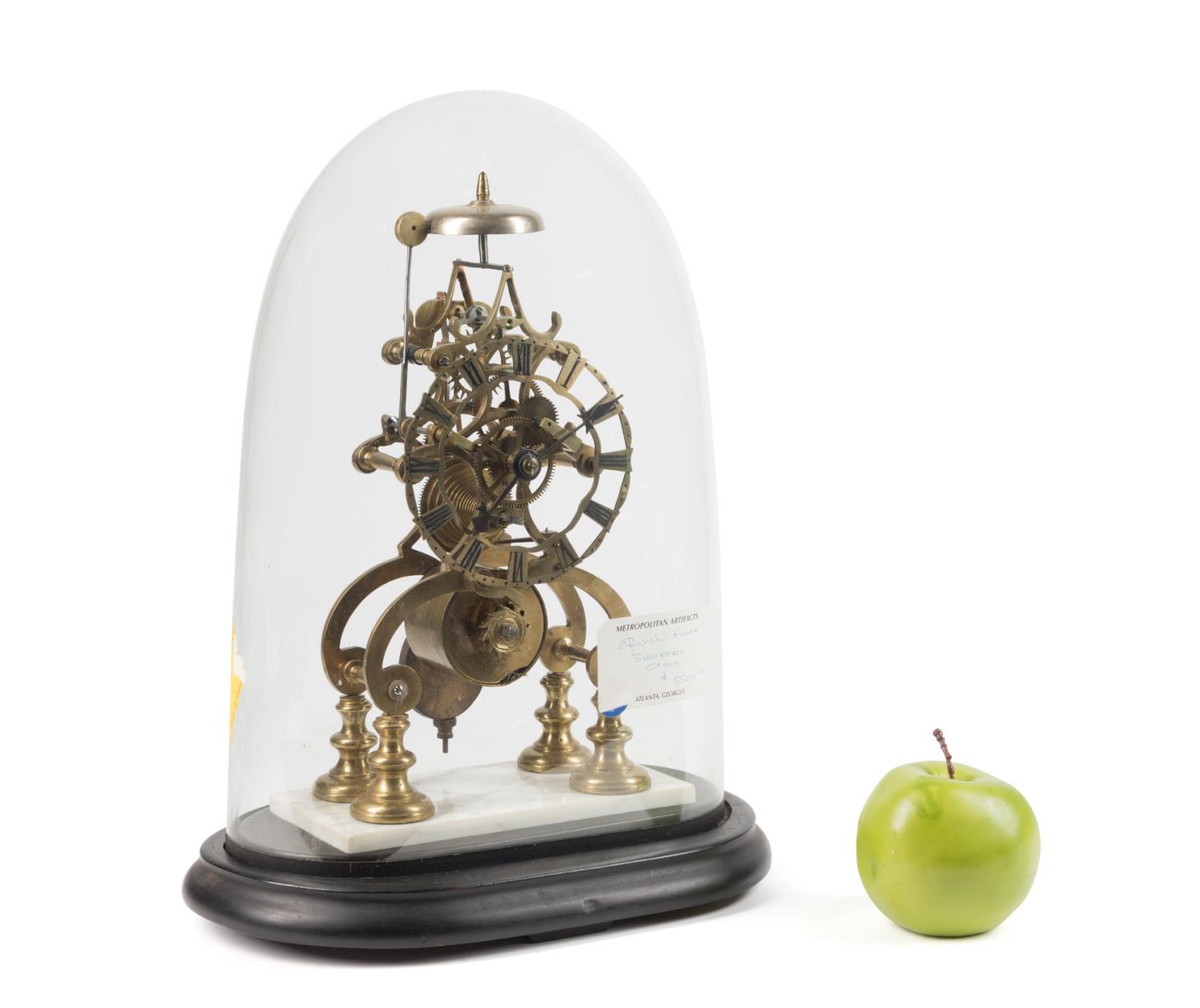 19TH C. ENGLISH SKELETON CLOCK