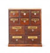 19TH C. ENGLISH TEN DRAWER APO
